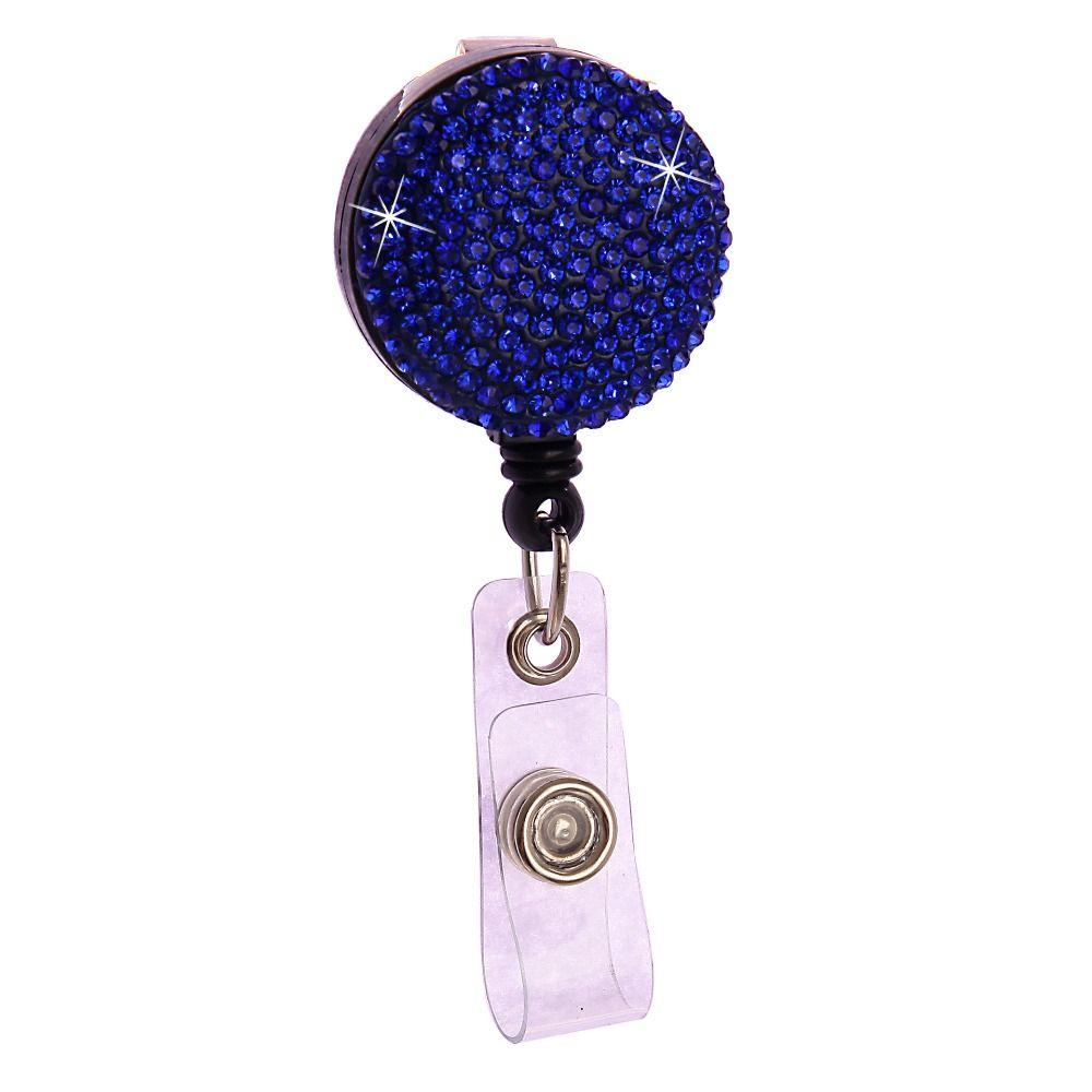 Chest Card Nurse Badge Reel Sparkle Easy Pull Buckle Retractable Badge Holder  Doctor Hospital