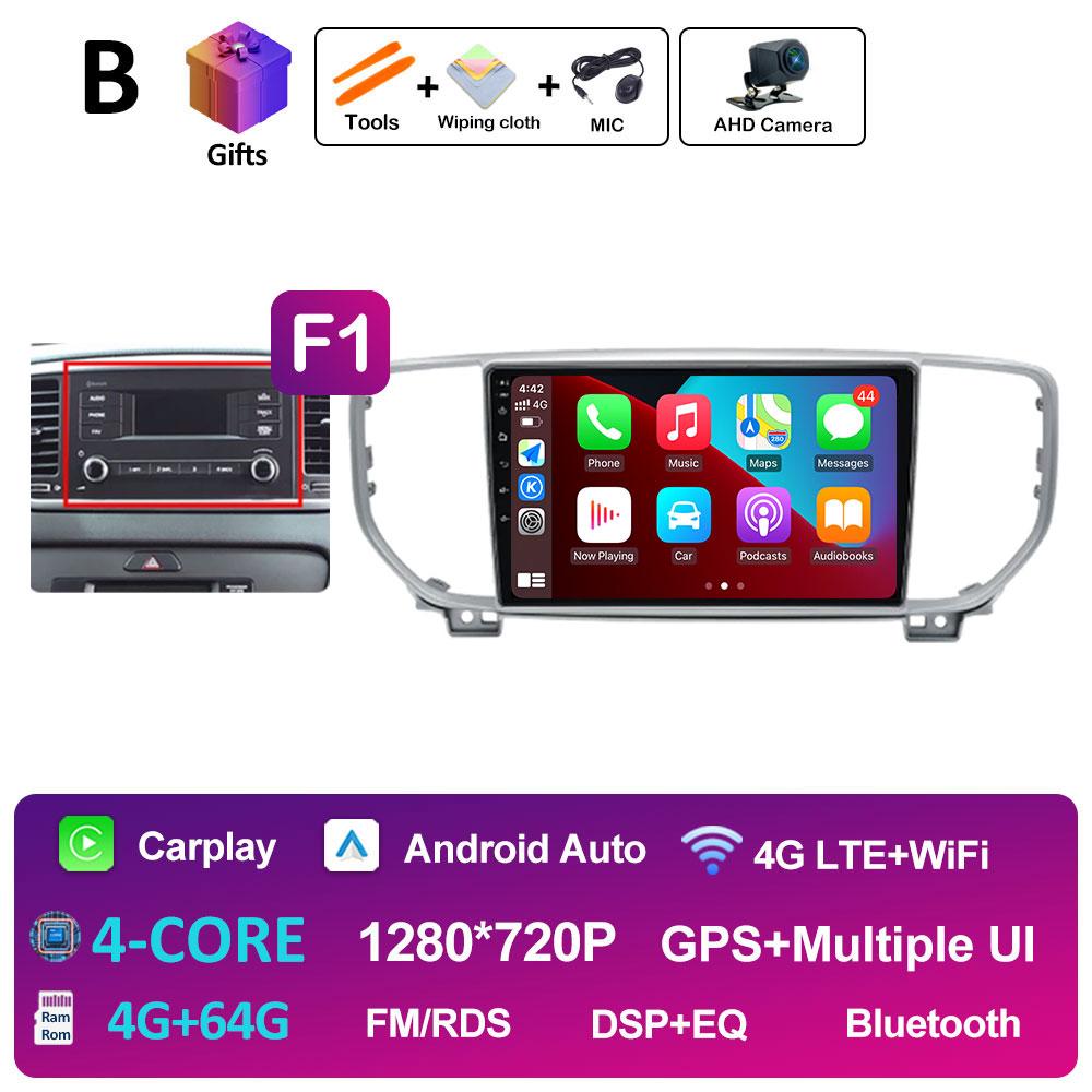 Intelligent System DSP Stereo For KIA Sportage 4 QL 2019 2020 2021 Multimedia Player Navigation GPS Cooling Fan WIFI Auto Tools