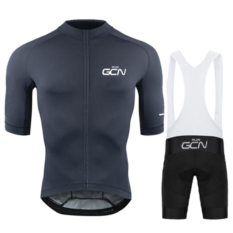 Raudax GCN Team Cycling Jersey Set Summer Short Sleeves Cycling Clothing Maillot Ropa Ciclismo Outdoor Riding Bike Uniform