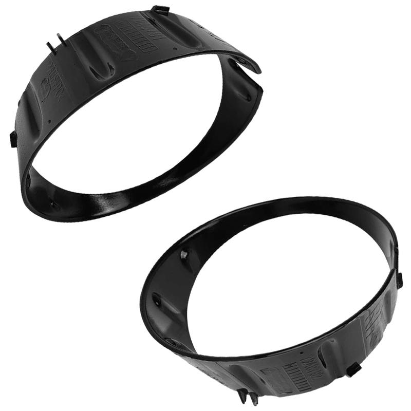 2Pcs Chrome/Black Front Fog Light Cover Fog Light Trim Ring For Mini Cooper R56 R55 R57 51117248791 51117248792 Car Accessories