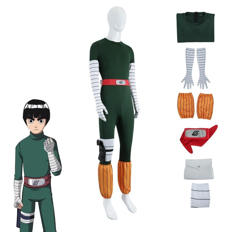 Naruto cosplay costume, Konoha Li Luoke cosplay costume full set, Hamen Night Kai Kaihuang cosplay