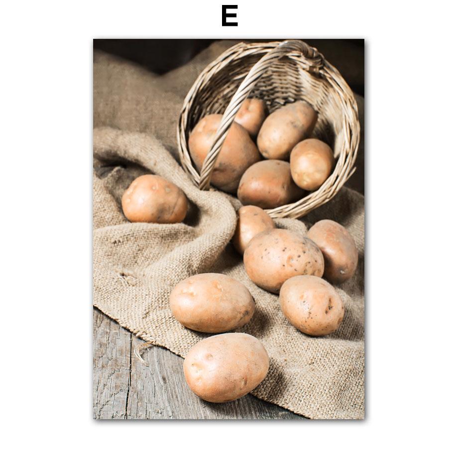 Autumn Decoration Canvas Poster Yellow Tree Leaves Fall View Wall Art Print Pumpkin Painting Fox Picture Living Room Home Decor