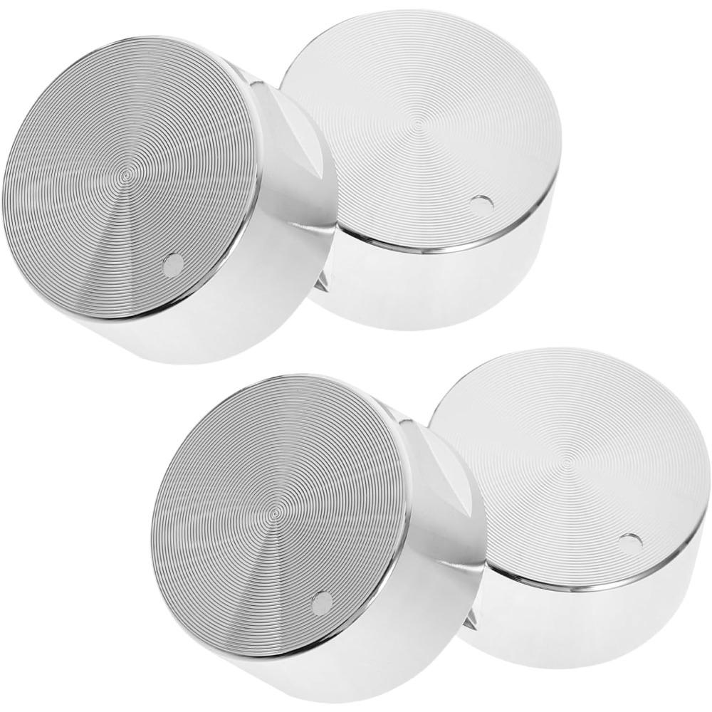 

Набор из 4 штук Запасной переключатель-ручка для газовой плиты Круглая ручка из цинкового сплава для газовой плиты Кухонная плита Духовка Электрическая плита Кухонные аксессуары