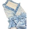 Ricamo Personalizzato Nome Bambino per Neonato con Grande Fiocco Fascia Fasce per Neonato 0-3 Mesi Coperta Ricezione Avvolgitori per Dormire
