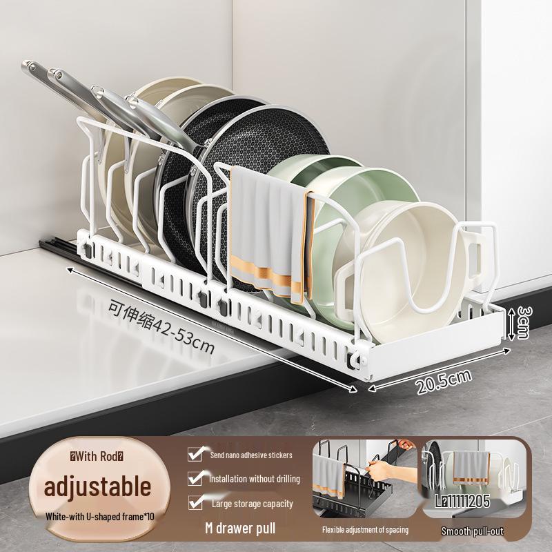 Adjustable Kitchen Pot Lid & Cookware Stand
