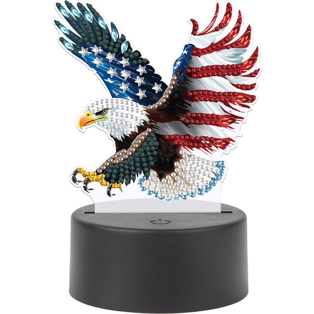 DIY Diamantmalerei Nachtlicht mit Werkzeugen Diamantmalerei Tischlampe Kunsthandwerk Heimdekoration für Schlafzimmer Dekoration Geschenke