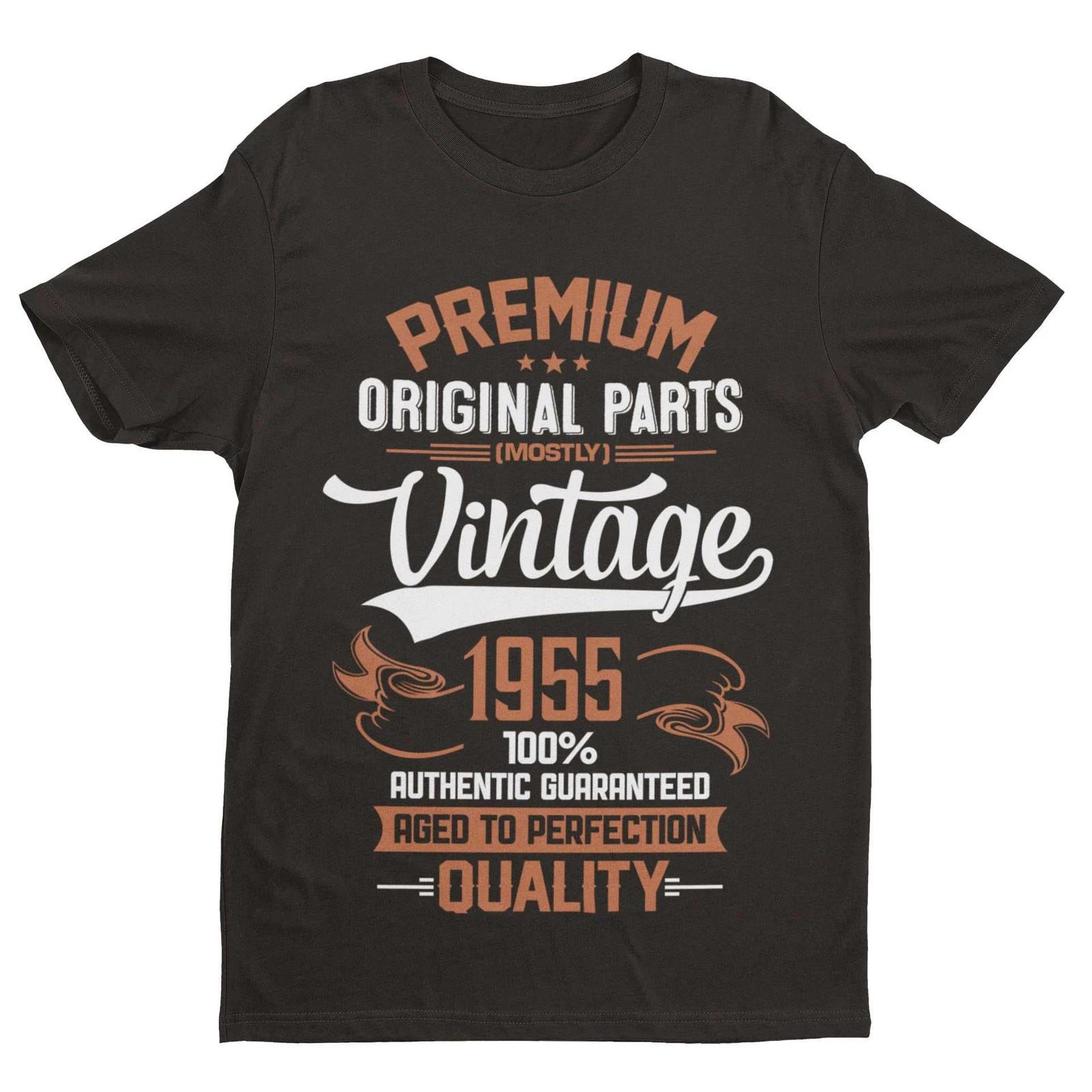 Vintage 1955 Original Parts Funny 70th Birthday in 2025 T Shirt Men s Gift Idea 3XL