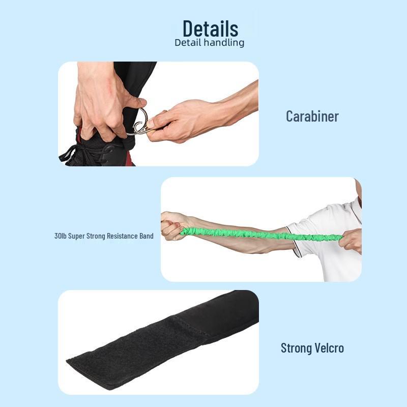 Hand & Foot Elastic Resistance Band for Full-Body Strength Training and Basketball Defense