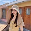 Fashion Sun Protection Quick-Drying Sun Hat With Large Brim Shawl Fisherman Hat For Women