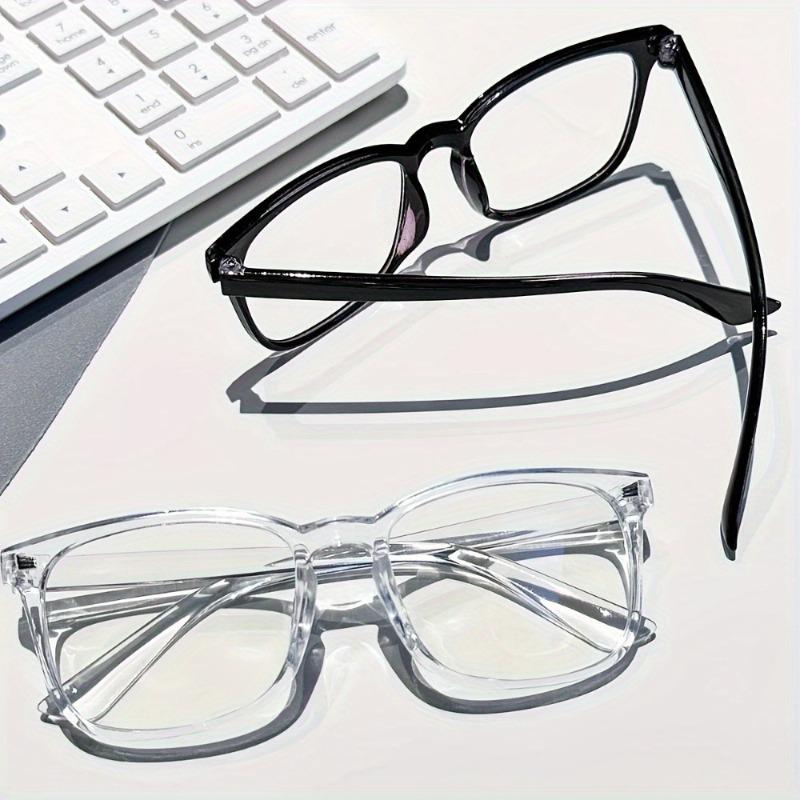 2pcs Fashion Anti-Radiation Eyeglasses Transparent Retro unisex Computer Glasses Anti-Blue lens Eyewear Casual