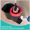 Spin Mop One Way Clutch Bearing Plastic Bucket Gear Replacement for O-Cedar/Vilida Home