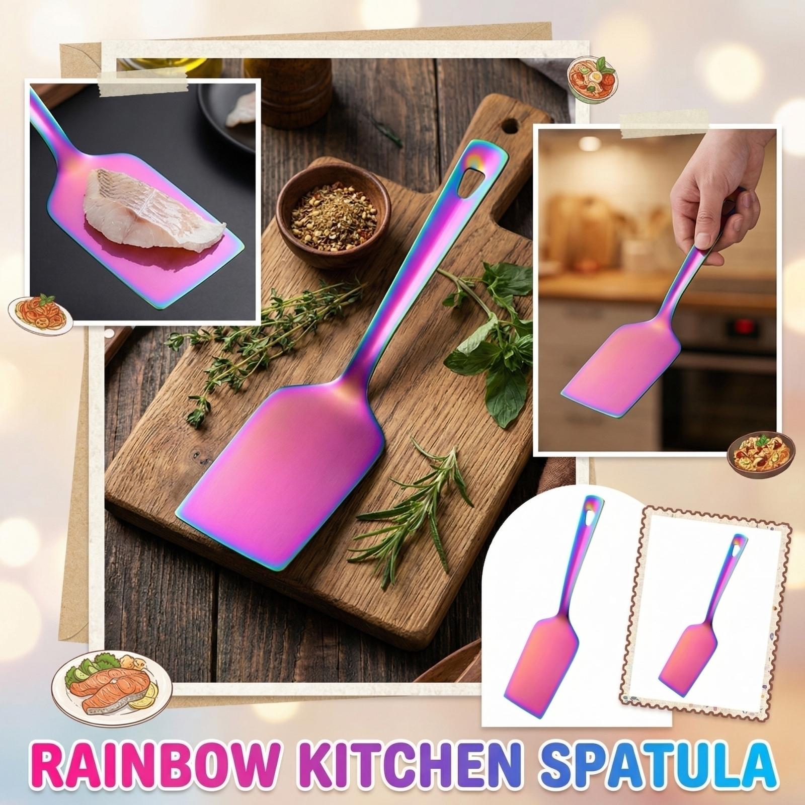 Stainless Steel Kitchen Spatula Square Spatula one size