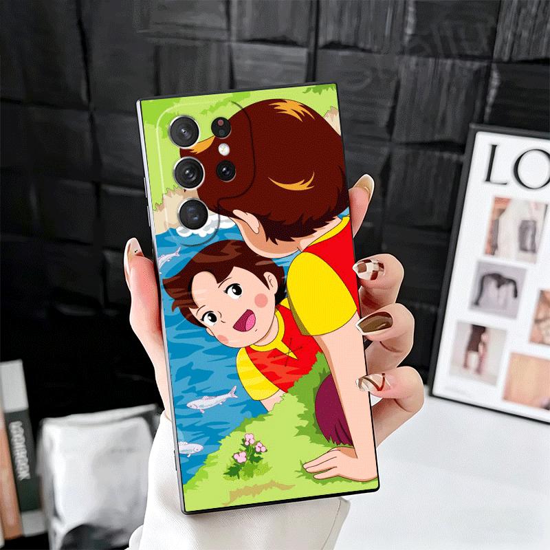 

Heidi Cartoon Cute Soft Phone Case for Samsung Galaxy S26 S25 Edge S24 Ultra S23 Plus S22 S21 FE S20 Black Cover Back Shell Samsung S21 Ultra