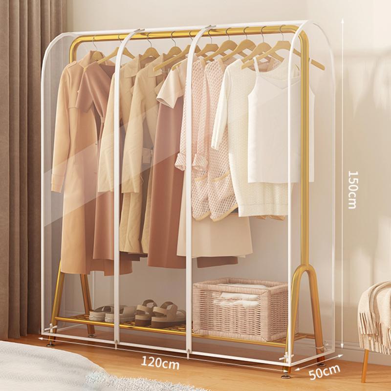 PEVA Clothes Dust Cover Fabric Case Suit Cover For Home Hanging-type Coat Storage Bag Wardrobe Hanger Transparent Organizer