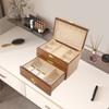 Wooden Jewelry Box Drawer, 3 Layers Large Jewelry Box Organizer for Women for Ring Necklace Earring Bracelet Organizer Display
