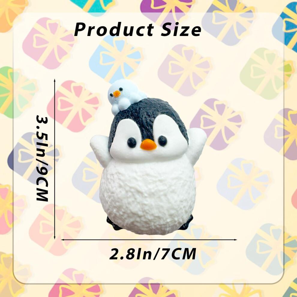 Handgemachtes Pinguin Stressabbau Spielzeug – Ultraweiches Silikon Quetsch Fidget Spielzeug für Kinder und Erwachsene Geschenke