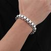Chunky Stainless Steel Bracelets for Men,Never Fade Links&Links Wristband,New Punk Casual Jewelry Gifts for Him