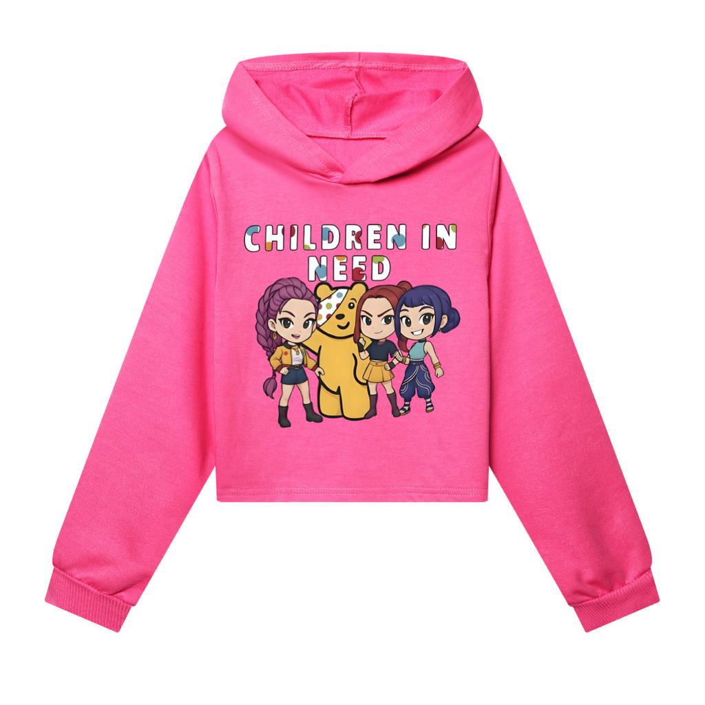 

5103 Детские Девочки POP Певица Руми Мира Зои Принт Повседневные Толстовки Свитшот Топ с Длинными Рукавами и Капюшоном 170cm розы красного