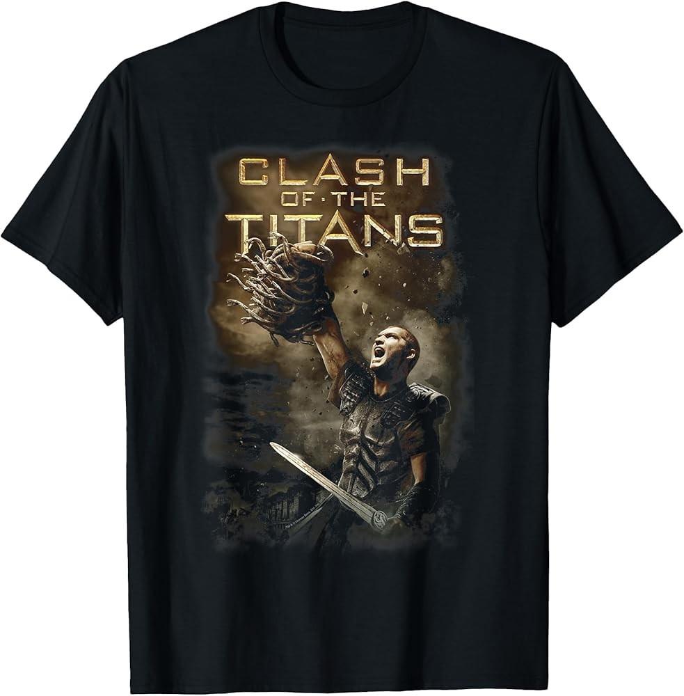 Clash of the Titans Medusa Head TShirt Unisex T-Shirt L