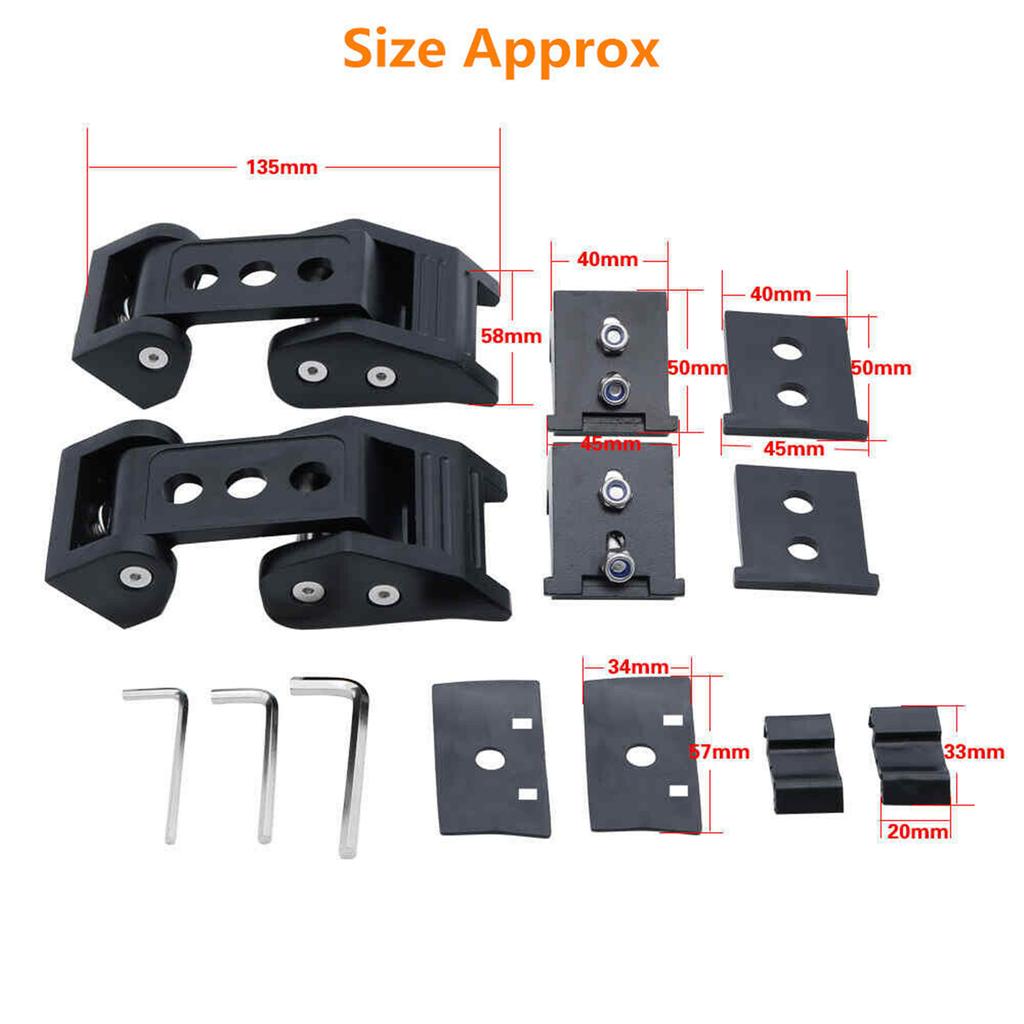 Solid Steel Locking Hood Catch Latche for Jeep Wrangler JK Rubicon Sahara Sport 2007- 2018 Accessories Black Chromium Styling