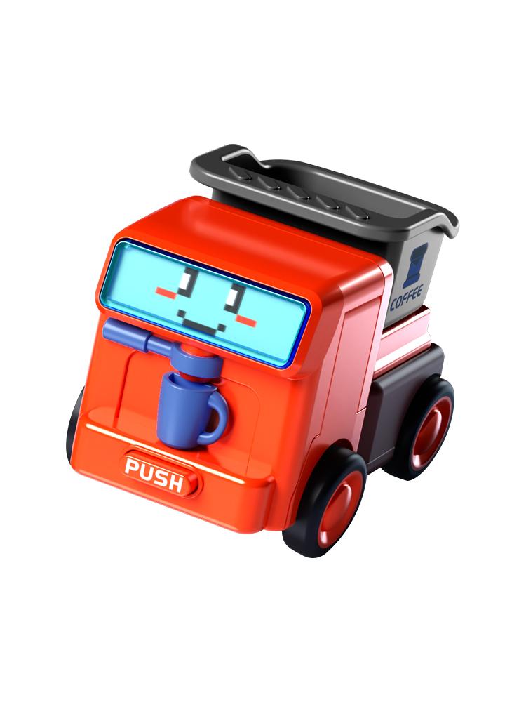 Bildungsspielzeug Kollisionsverformung Ingenieurfahrzeug Geschenk für Kinder