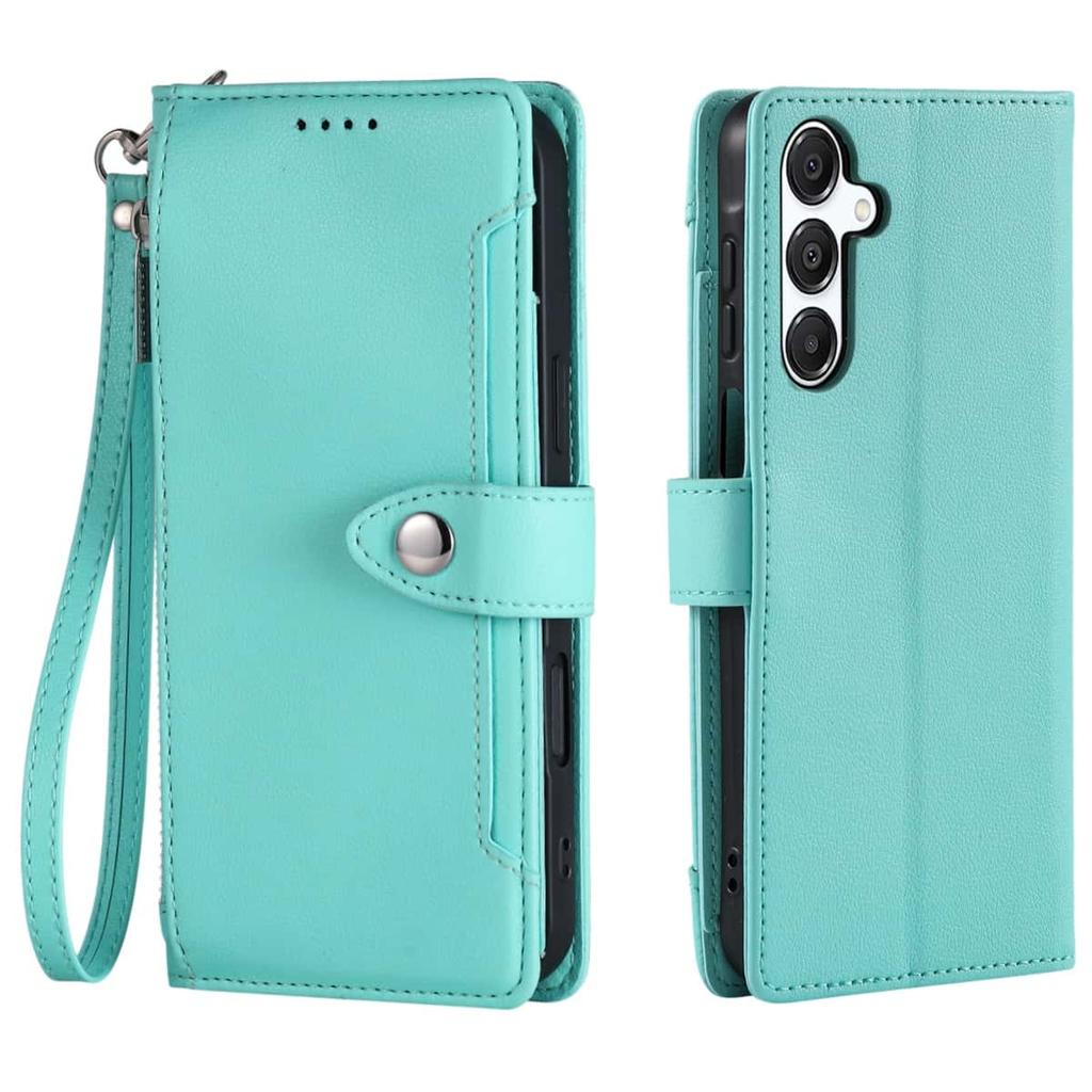 WEFOR Wallet Case for Samsung Galaxy S26 S25 S24 S23 Ultra with Card Holder Wrist Strap Magnetic Flip Zipper Leather Phone Cover