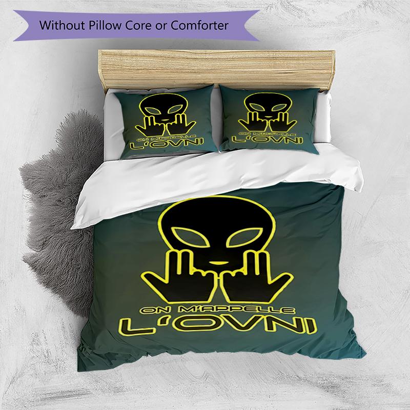 3pcs Jul Fait d'or pattern bedding set duvet cover set includes duvet cover &pillowcases, perfect all season bedroom decoration & gift