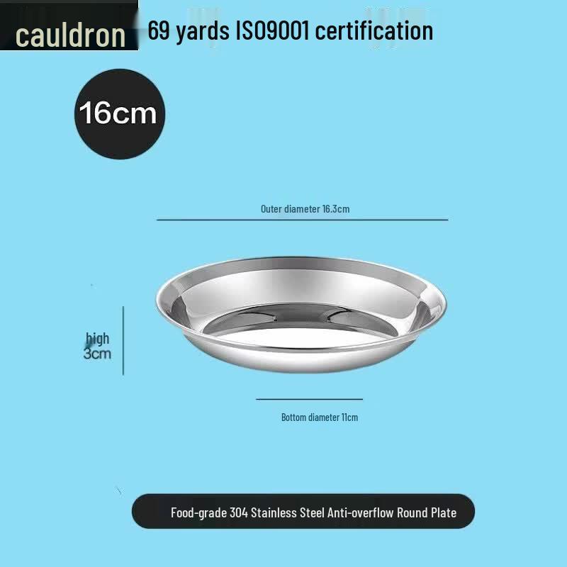Fú ōu 304 Stainless Steel Chinese Style Deep Segmented Plate