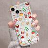 Cartoon Christmas Pattern Phone Case for Samsung S25 S24 S23 S22 S21 S20 Note20 FE Ultra Plus 5G Shockproof Cover