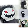 Zxc Cat Plush Halloween Black And White Grinning Cat Stuffed Toy 27cm/10.62in Height