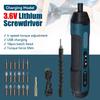 3.6V Electric Screwdriver Set USB Rechargeable 1300mah Adjustment Power Dril Multi-function Disassembly Torque Repair Tools Kit