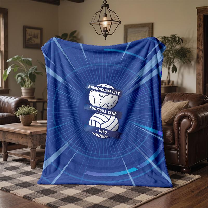 Coperta in Pile a Tema Birmingham City Morbida e Accogliente Coperta in Peluche per Camera da Letto Divano Viaggio