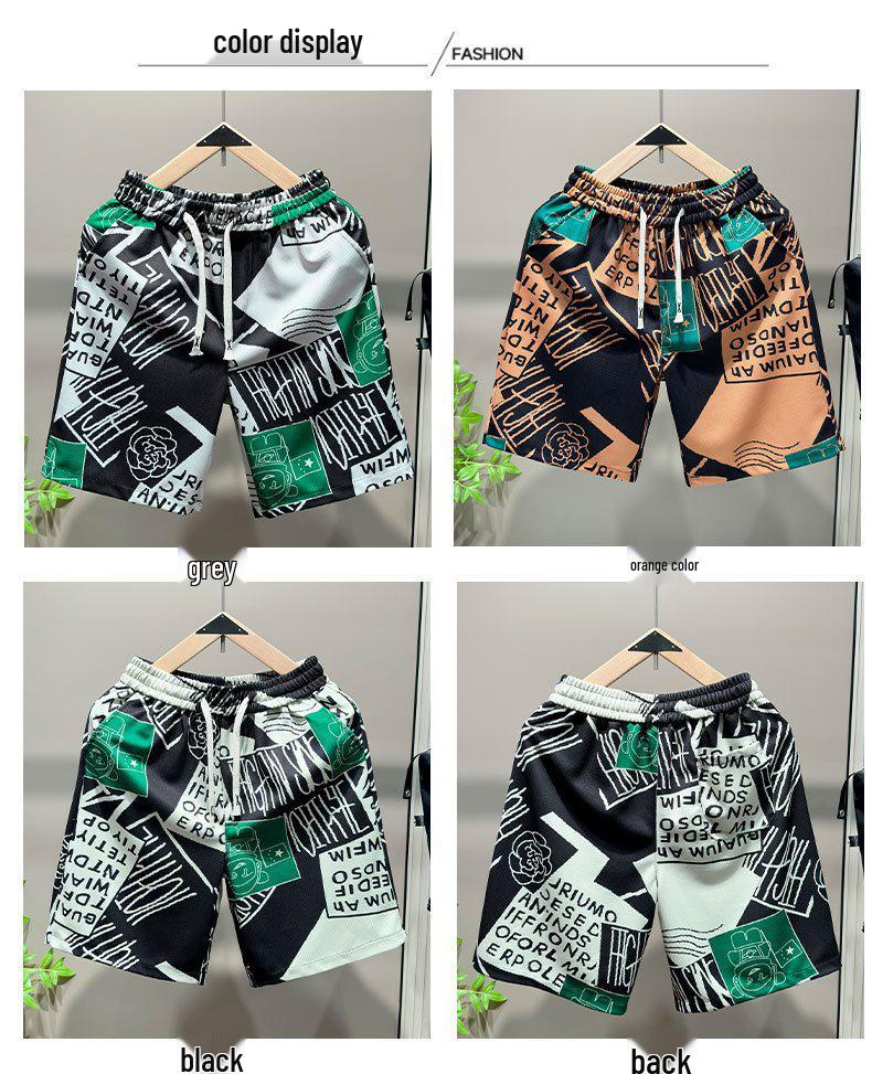 Men's Trendy Versatile Beach Pants: Summer Casual, Loose, Slimming, High-Grade Sports Shorts