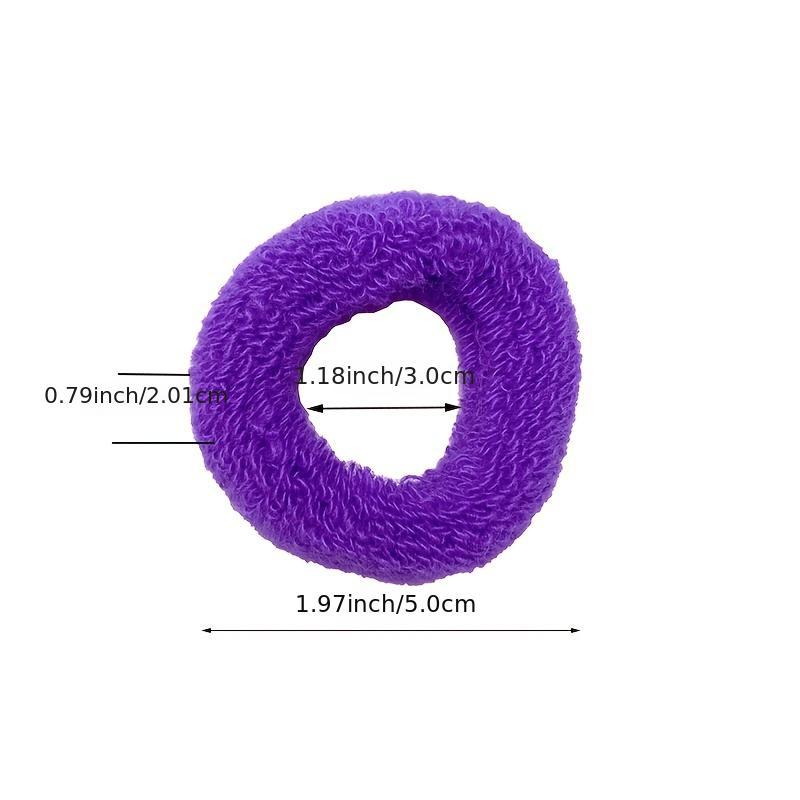 Damskie Dziewczęce Elastyczne Gumki do Włosów Duże Grube Bezszwowe Gumki do Włosów Bez Uszkadzania Uchwyt na Kucyk Opaska na Głowę Akcesoria do Włosów 12 szt./Worek