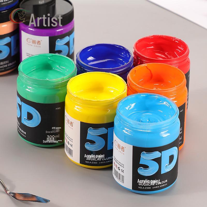 Lata de Pintura Acrílica de 300 ml: Impermeable, Ideal para Estudiantes de Arte, Proyectos de Bricolaje y Arte Pintado a Mano por Niños