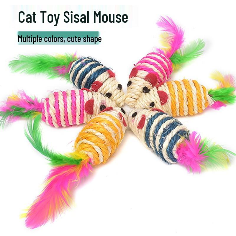 Catnip Mouse Teaser Toys: Scratch & Bite Resistant, Self-Playing Teething Toys for Cats