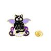 Original Enamel Alloy Brooch Cartoon Black Cat Magician Animal Lapel Pin for Backpack Clothes Decoration Cute Badge Accessory