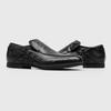 Mens Black Loafer Slip-On Shoes Casual Business Comfortable Round Toe Rubber Sole