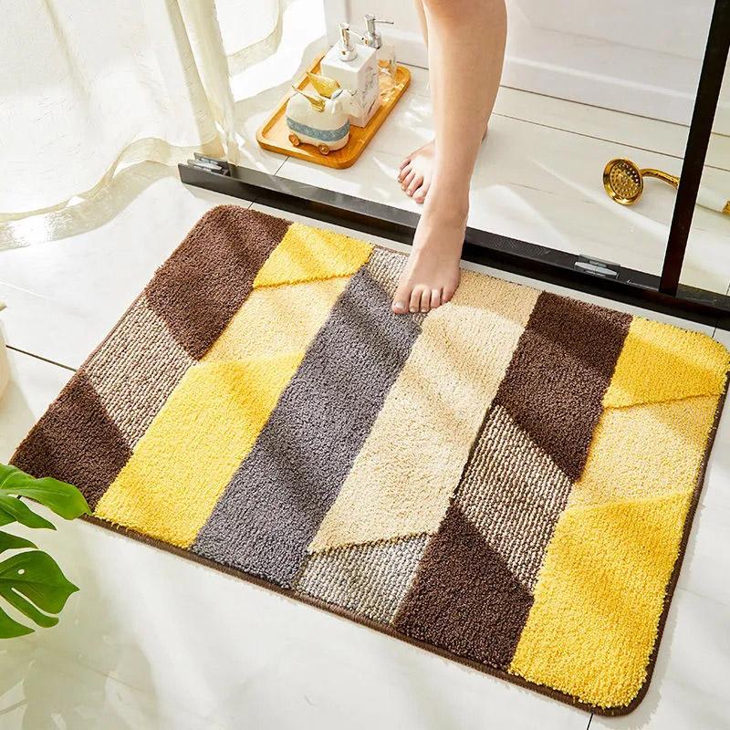 Nordic Style Bathroom Non-slip Floor Mat Bathroom Absorbent Rugs Home Door Welcome Mat Indoor Bedroom Carpet College Room Decorations