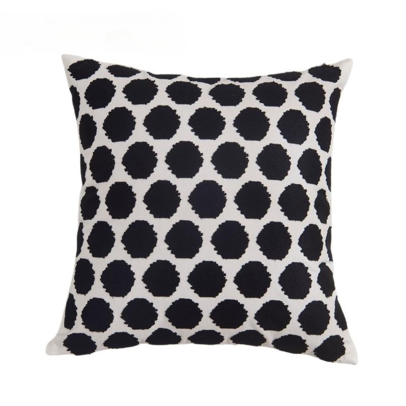 Housse de coussin décorative 45x45CM Noir Blanc pour canapé, gîte, moderne, simple, coussin lombaire, housse de coussin décorative pour la maison