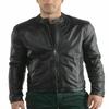 NOORA Men's Real Leather Black Jacket ST053