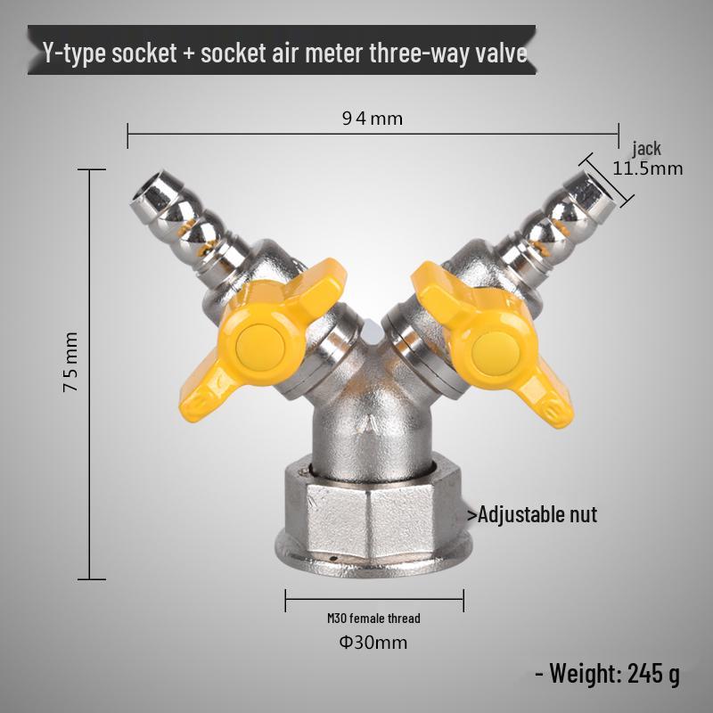 

All-Copper Thickened Three-Way Gas Valve for Natural and Coal Gas