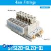 SMC SY5120 SY5120-4LZD-01 SY5120-5LZD-01 SY5120-6LZD-01 Multi-way Combination Manifold Pneumatic Solenoid Valve Control