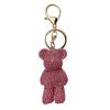 Creative diamond studded teddy bear keychain, Japanese and Korean cartoon doll, cute internet celebrity car keychaindiamond bag