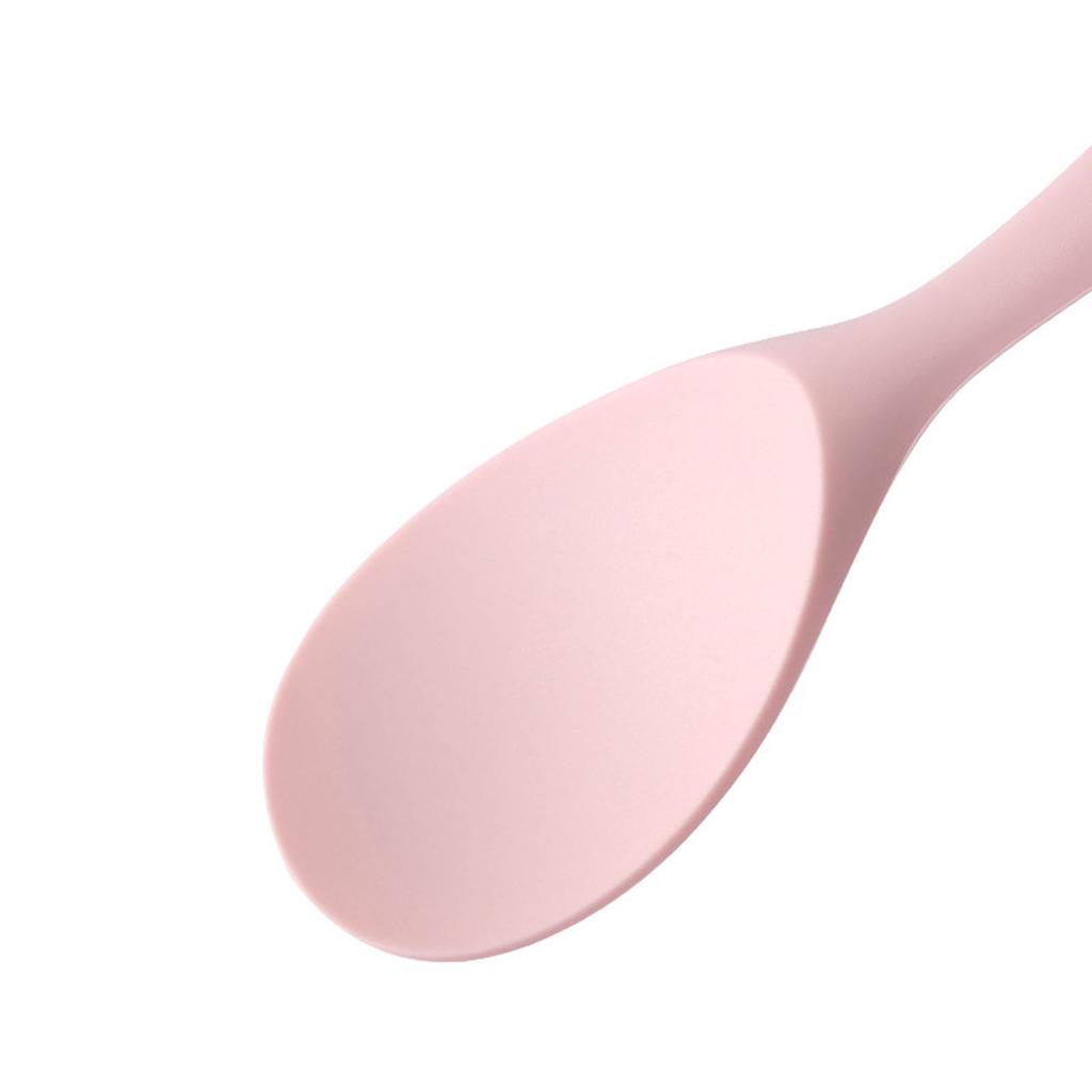 Rice Spatula Silicone Heat Resistant Anti Stick Comfortable Grip Rice Paddle for Stirring Rice