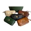 New Retro Genuine Leather Women's Bag with Top Layer Vegetable Tanned Cowhide Shoulder Bag Lock Versatile Temperament Hand Crossbody Bag