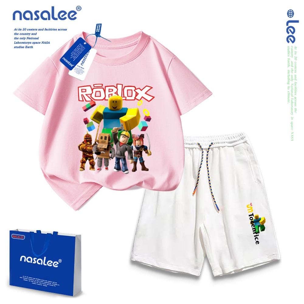 Fashionable children's cartoon pattern children's T-shirt+shorts children's shorts