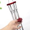1pc Wind Chimes 6 Tubes Outdoor Large Deep Tone Bells Metal Garden Yard Patio Decoration Hanging Ornament