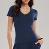 American Style Womens Athletic T Shirt With Moisture Wicking Fabric For Yoga Fitness And Running