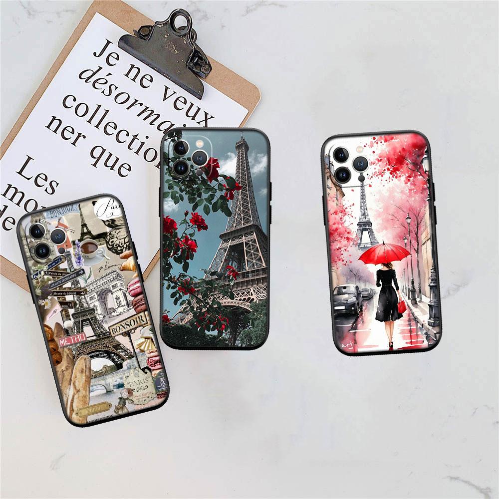 LO81 Paris Eiffel tower Soft Shell Phone Case for Redmi Note 10 11 12 Pro Max 10S 10C 10T 11A 11S 12S 12C